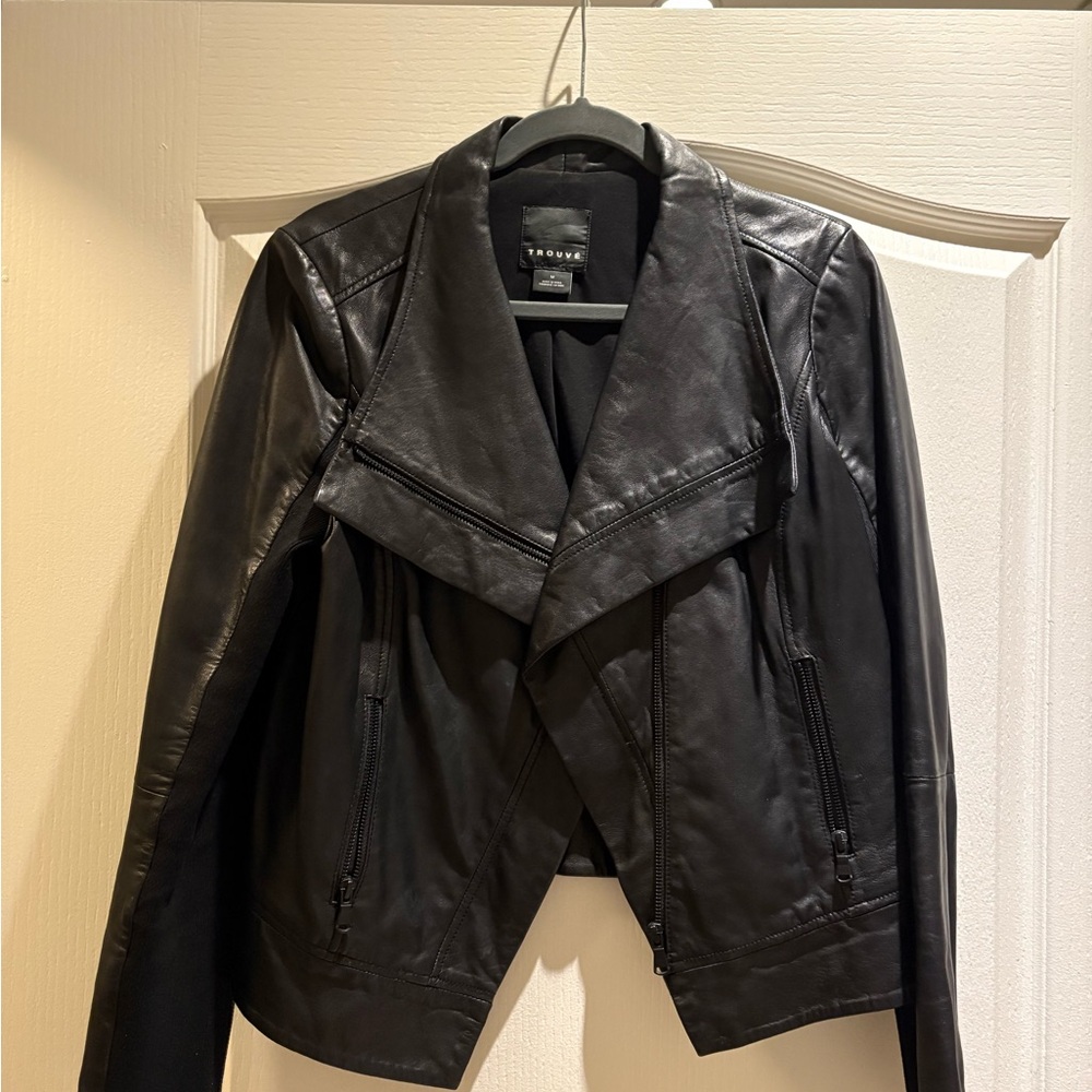 Trouve Black Leather Jacket